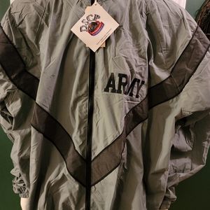 Lined Wind Breaker Jacket with Army Logo